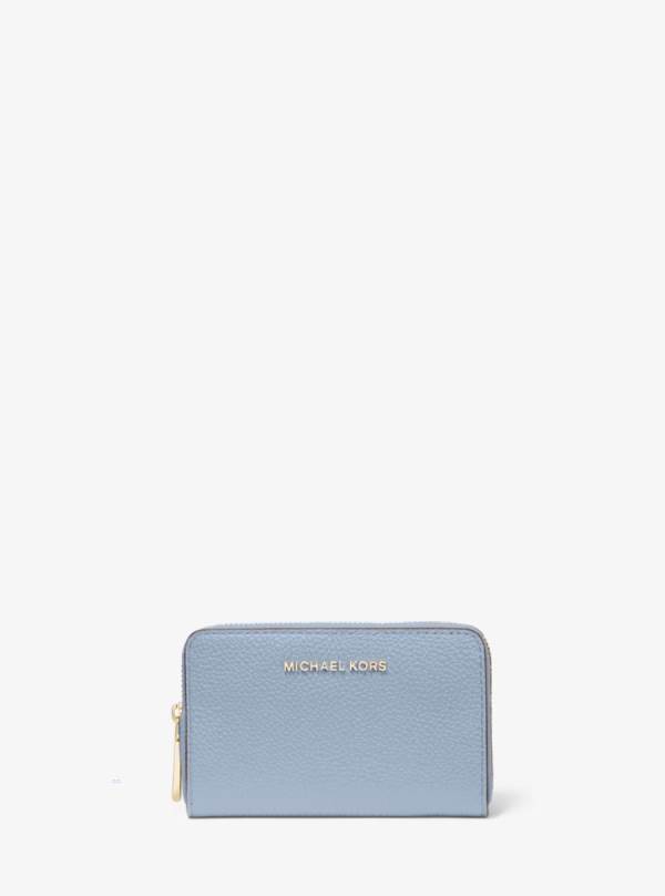 Damske Penazenky Michael Kors Small Pebbled Leather Modre - Doplnky Michael Kors Akcia | YWKZU-1402
